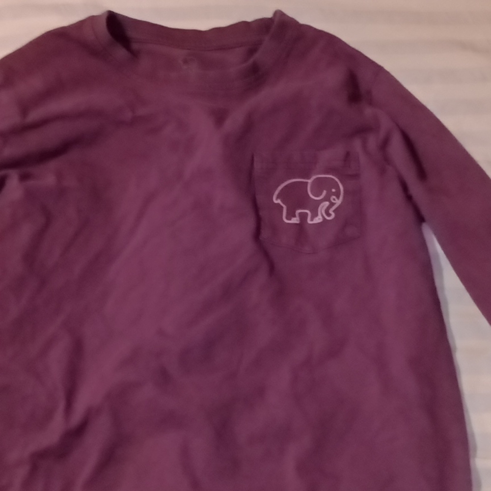 Ivory Ella elephant long sleeve shirt